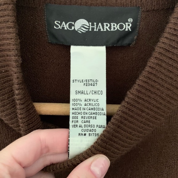 Brown Short Sleeved Sweater - Picture 3 of 3